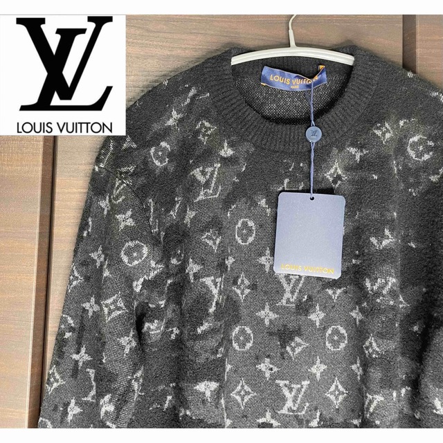 お得な情報満載 LOUIS ニット クルーネック モノグラム 【ルイヴィトン