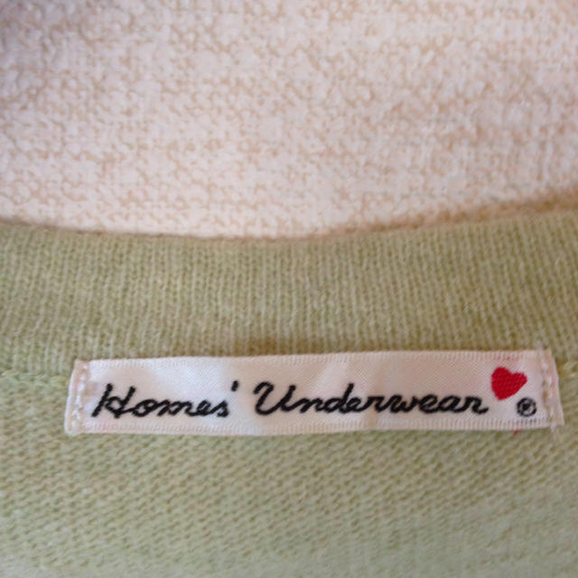 HOME' UNDERWEAR(ホームズアンダーウェアー)のホームズアンダーウェア♡グリーンニット レディースのトップス(ニット/セーター)の商品写真