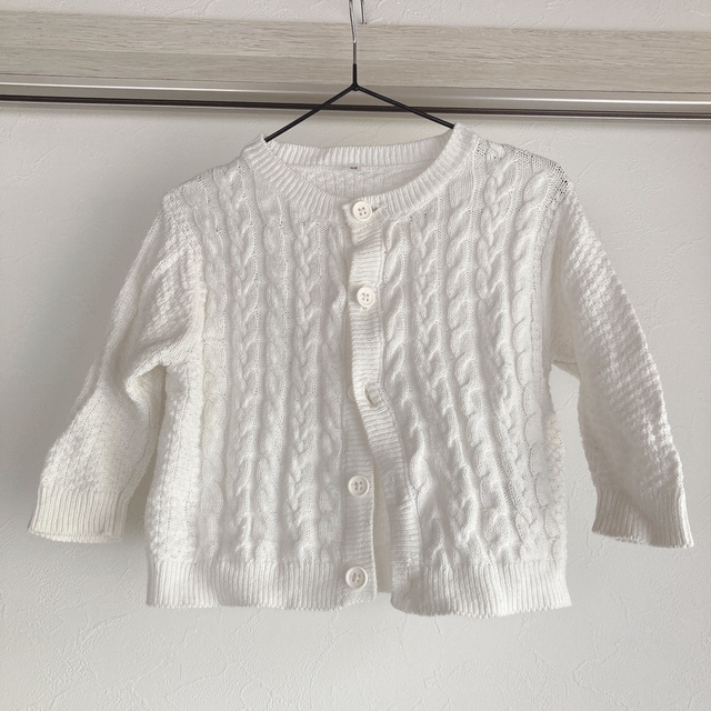 MUJI (無印良品)(ムジルシリョウヒン)のキッズ カーディガン キッズ/ベビー/マタニティのベビー服(~85cm)(カーディガン/ボレロ)の商品写真