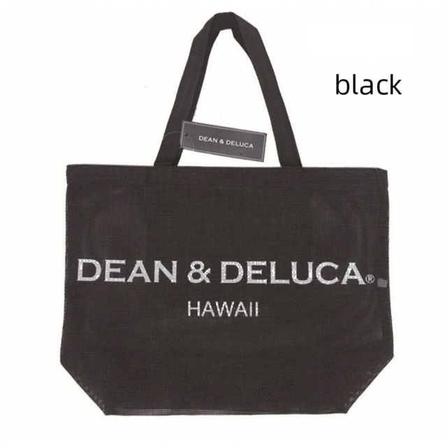 DEAN & DELUCA(ディーンアンドデルーカ)のDEAN&DELUCA　ブラック　Lサイズ　トートバッグ　メッシュ レディースのバッグ(トートバッグ)の商品写真