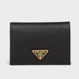 PRADA - PRADAプラダ正規品サフィアーノトライアングル財布ブラック黒