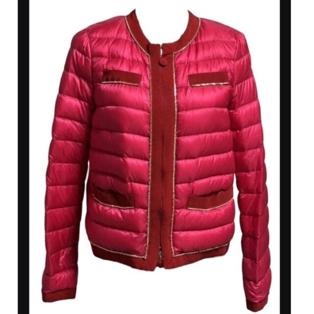 高い素材】 MONCLER - 美品 モンクレール 薄手 ノーカラーダウン