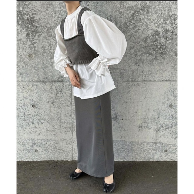 SELECT MOCA(セレクトモカ)の2023 SS リブタイトスカート レディースのスカート(ロングスカート)の商品写真