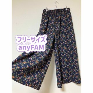 エニィファム(anyFAM)のanyFAM  フリーサイズ 花柄 スカーチョ ガウチョパンツ(キュロット)