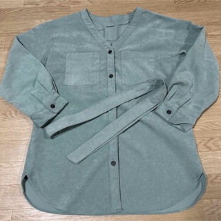 ジーユー(GU)のGU コーデュロイオーバーサイズシャツ(シャツ/ブラウス(長袖/七分))