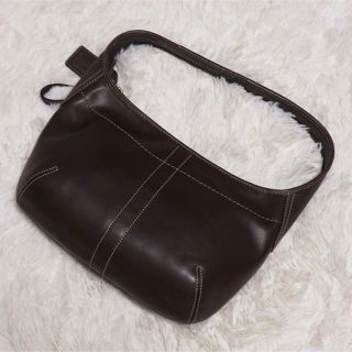 コーチ(COACH)の【Coach】コーチ レザー ハンドバッグ ブラウン(ハンドバッグ)