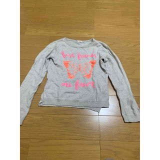 エイチアンドエイチ(H&H)のH&M グレー　薄手ニット　130cm スパンコール付き(Tシャツ/カットソー)