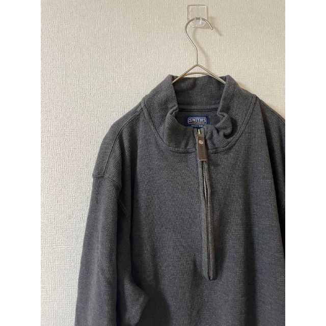 Paul Smith(ポールスミス)の【US古着】 SMITH'S スミス ジップアップロングスリーブ　M メンズのトップス(Tシャツ/カットソー(七分/長袖))の商品写真