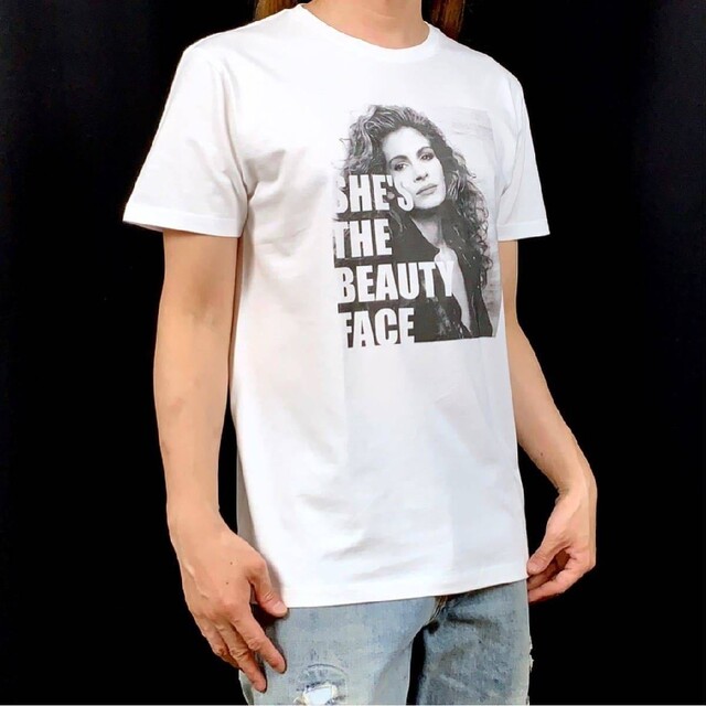 新品 ジュリアロバーツ BOOWY ボウイ NO NY メッセージ Tシャツ メンズのトップス(Tシャツ/カットソー(半袖/袖なし))の商品写真