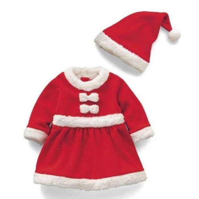 90サイズ】クリスマス コスプレ キッズ サンタ 帽子 女の子 子供服