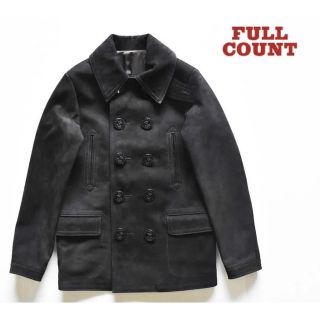 13着限定】 FULL COUNT ホースレザー ヌバック ピーコート 馬革-