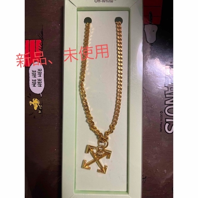 OFF-WHITE(オフホワイト)の【希少】OFF-WHITE ゴールド　ネックレス メンズのアクセサリー(ネックレス)の商品写真