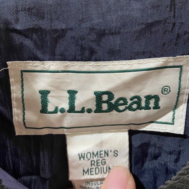 L.L.Bean(エルエルビーン)のB22 L.L.Bean キルティングジャケット 襟コーデュロイネイビー L相当 メンズのジャケット/アウター(ブルゾン)の商品写真