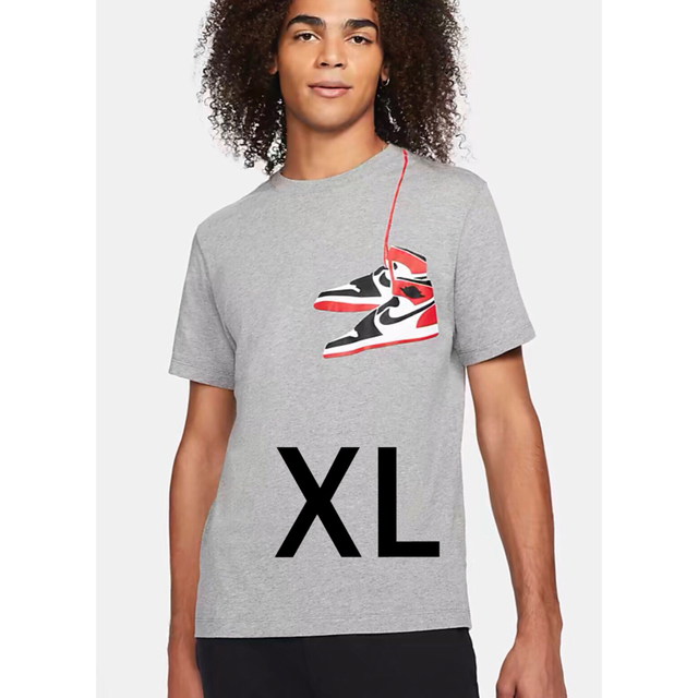 NIKE(ナイキ)のジョーダン　Tシャツ　グレー　XLサイズ メンズのトップス(Tシャツ/カットソー(半袖/袖なし))の商品写真