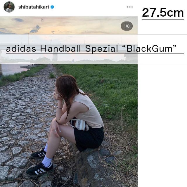 adidas(アディダス)のアディダス ハンドボール スペツィアル ブラックガム　柴田ひかり 27.5cm メンズの靴/シューズ(スニーカー)の商品写真