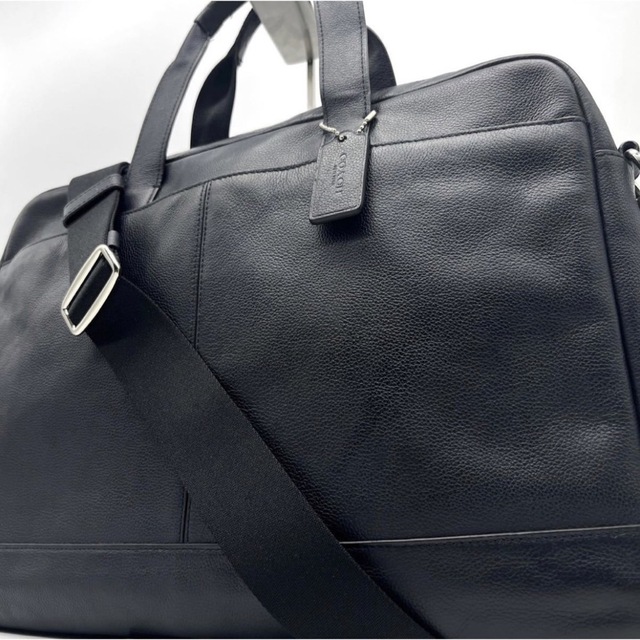 オールノット 《美品》COACH コーチ 2WAY ビジネスバッグ シボ革