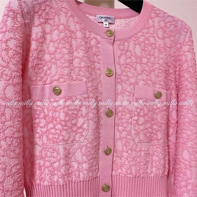 ご成約済みです【CHANEL】2021希少カメリアドレスカーディガン