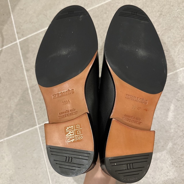 新品未使用　HERMES  レザーシューズ 革靴 メンズ 39ハーフ(25㎝)