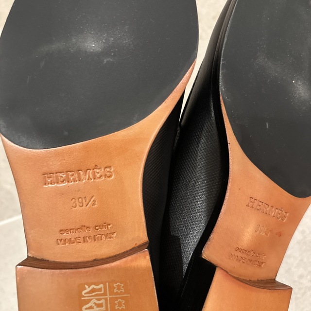 伊勢丹購入エルメスメンズ semelle cuir MADE IN ITALY - ドレス/ビジネス