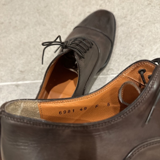 Santoni(サントーニ)のsantoni  ドレスシューズ 革靴　サイズ5 ブラウン メンズの靴/シューズ(ドレス/ビジネス)の商品写真