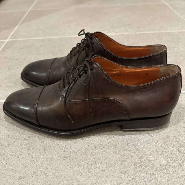 SANTONI サントーニ ビジネス・ドレスシューズ 5(23.5cm位) 茶系