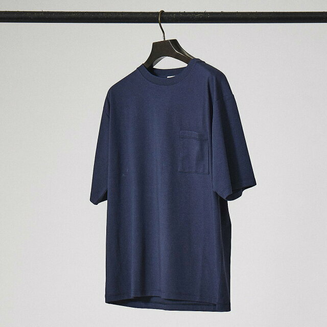 ABAHOUSE(アバハウス)の【ブルー】【48】【COOL JERSEY】プレーティング モダール 半袖 Tシャツ メンズのトップス(Tシャツ/カットソー(半袖/袖なし))の商品写真