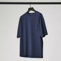 【ブルー】【48】【COOL JERSEY】プレーティング モダール 半袖 Tシャツ