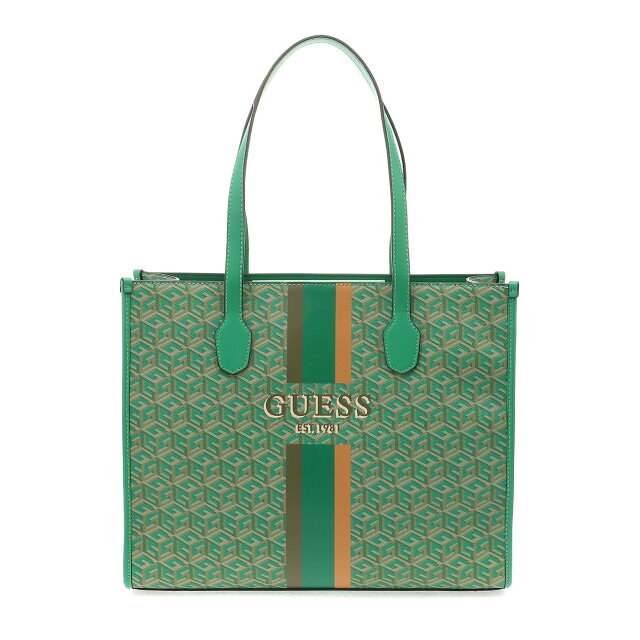 GUESS(ゲス)の【グリーン(FTL)】(W)SILVANA Tote レディースのバッグ(トートバッグ)の商品写真