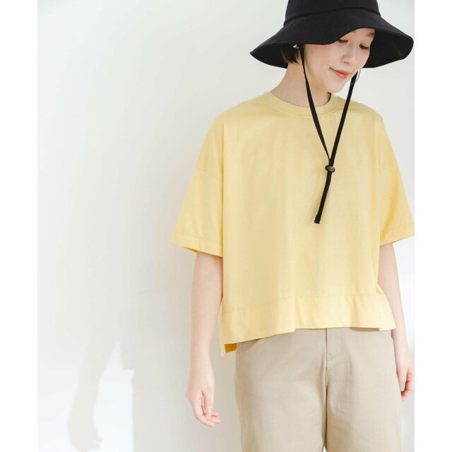 【YELLOW】F by ROSSO クロップドワイドTシャツ