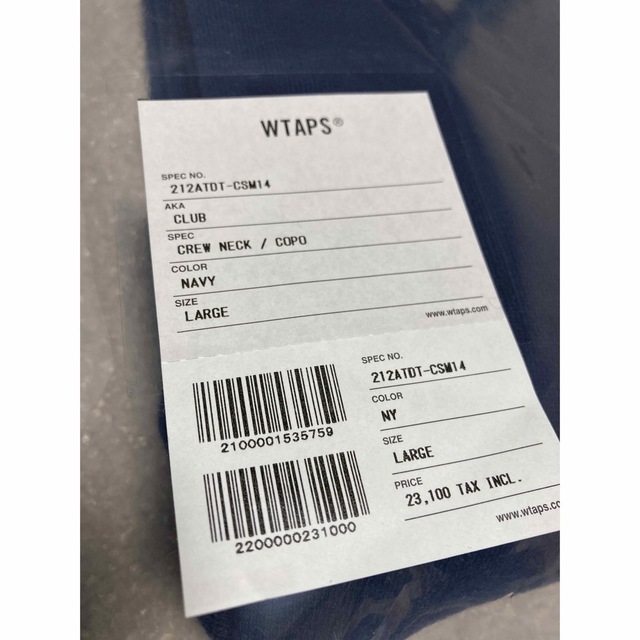 WTAPS CLUB CREW NECK COPO