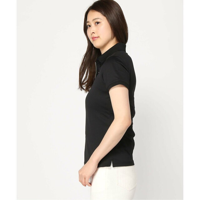 GUESS(ゲス)の【ブラック(BLK)】【S】GUESS 半袖 ポロシャツ (W)Logo Polo Shirt レディースのトップス(ポロシャツ)の商品写真