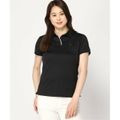 【ブラック(BLK)】【S】GUESS 半袖 ポロシャツ (W)Logo Polo Shirt