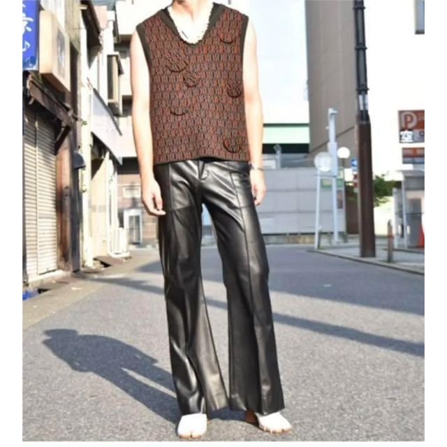 即完売モデル】doublet21aw モノグラムニットベスト古着 入手困難-