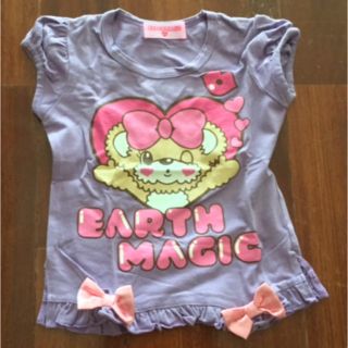 アースマジック(EARTHMAGIC)の★アースマジック　パープル半袖Tシャツ　100 美品(Tシャツ/カットソー)