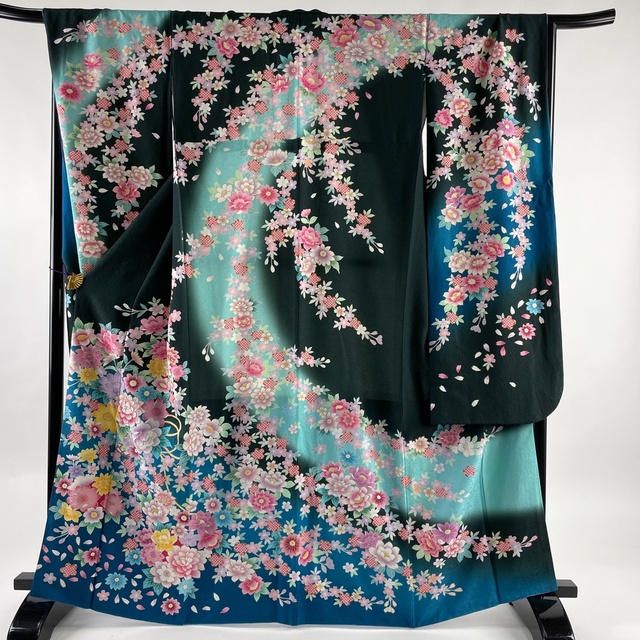 振袖 美品 名品 身丈166cm 裄丈70cm 正絹 【中古】 最新最全の 8722円 ...