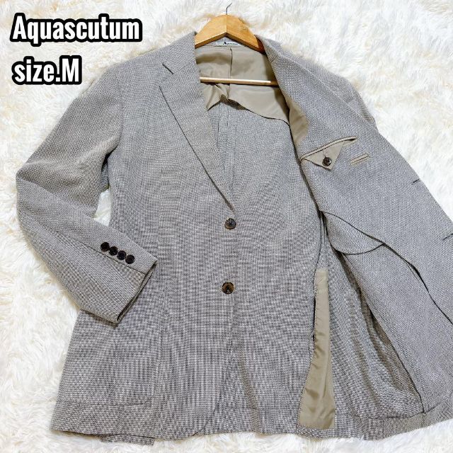 新品】アクアスキュータム シルク×リネン ジャケット M-