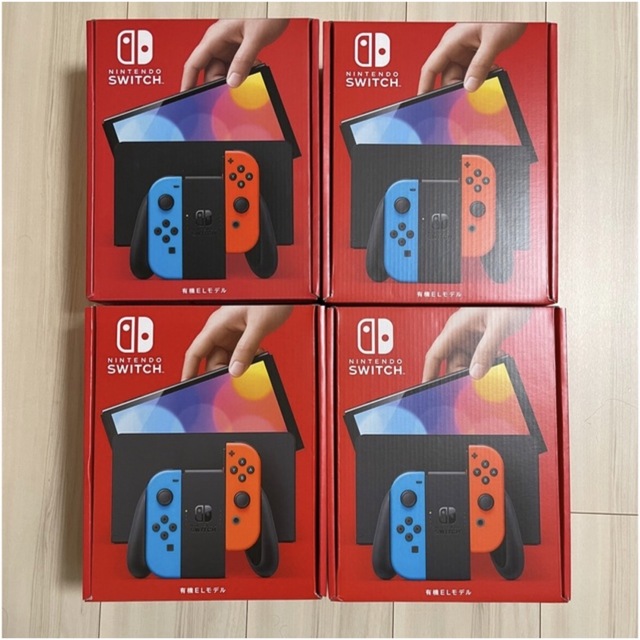 お得】 任天堂 - Switch 有機EL ネオン4台 新品未使用 家庭用ゲーム機