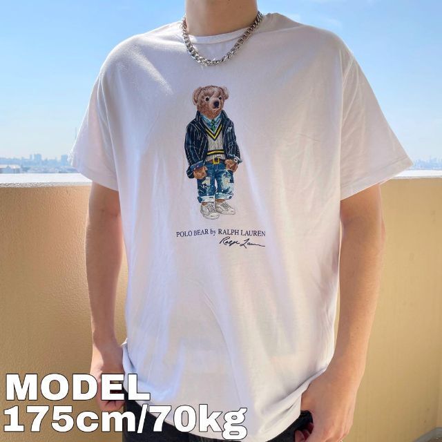 希少 新品 ポロ ラルフローレン ポロベア XL Tシャツ tシャツ 白t 白T