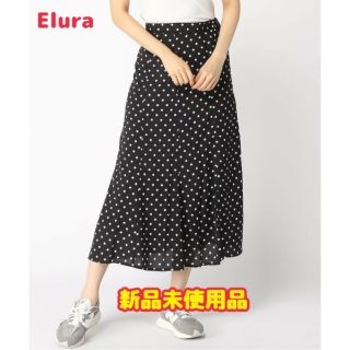 Elura ドットスカート フレアスカート ゆったり フリーサイズ Elura ドットスカート フレアスカート ゆったり フリーサイズ
