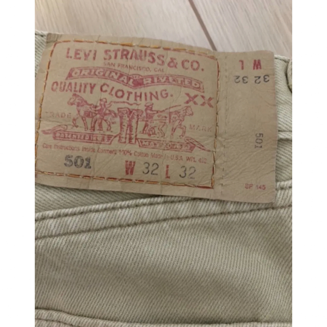 Levi's(リーバイス)のメンズ　Levi STRAUSS& Co.   501  ベージュ　デニム　古着 メンズのパンツ(デニム/ジーンズ)の商品写真