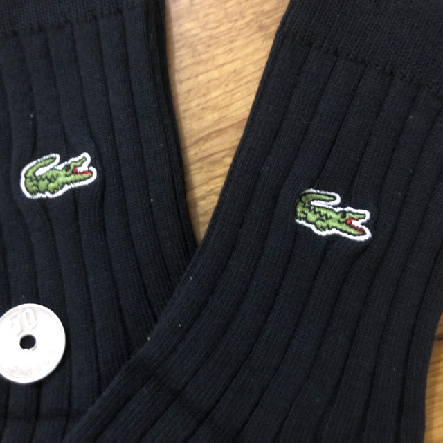 LACOSTE(ラコステ)の新品ラコステ LACOSTE 靴下 メンズソックス 3足セット402黒 メンズのレッグウェア(ソックス)の商品写真