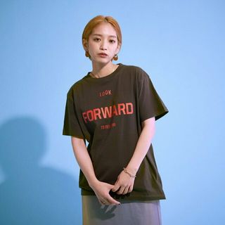 ノミネ(Nomine)の【チャコールグレー】オリジナルロゴTシャツ(カットソー(長袖/七分))