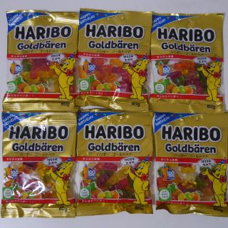 【６袋】HARIBO ハリボ ゴールドベア　ぐみ　お菓子　ポイント消化(菓子/デザート)