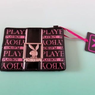 プレイボーイ(PLAYBOY)の即決【PLAY BOY】定期入れ/パスケース/ブラック *新品*(名刺入れ/定期入れ)