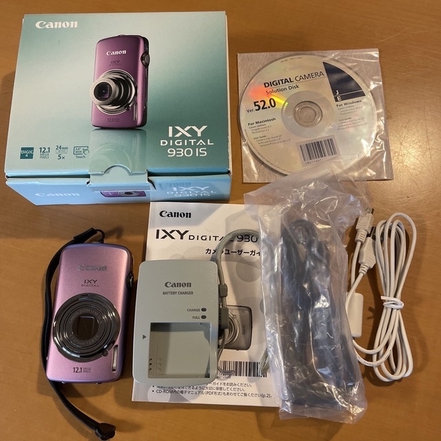 【中古】 Canon コンデジ IXY DIGITAL 930 IS PR スマホ/家電/カメラのカメラ(コンパクトデジタルカメラ)の商品写真