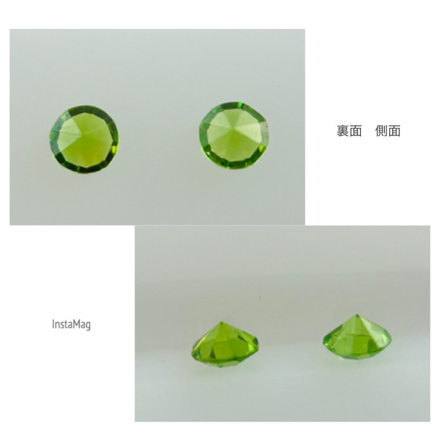 (R0407-2)『1.5mm』デマントイドガーネット 2pcs-0.029ct 8