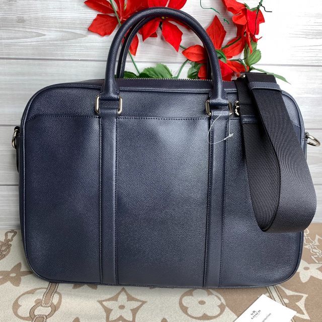 コーチ COACHクロスグレインレザー ペリー スリム ブリーフビジネス