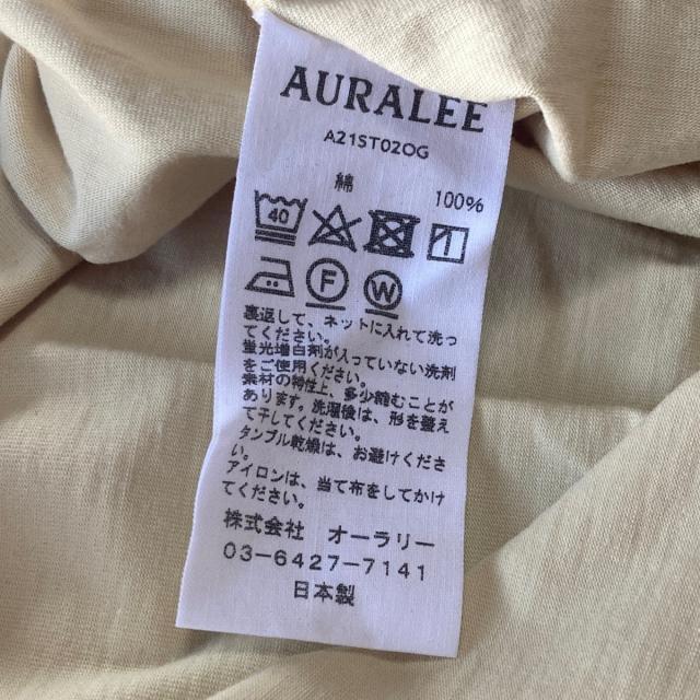 AURALEE - オーラリー 半袖Tシャツ サイズ1 S -の通販 by ブランディア