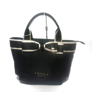 トッカ(TOCCA)のTOCCA(トッカ) ハンドバッグ美品  - リボン(ハンドバッグ)