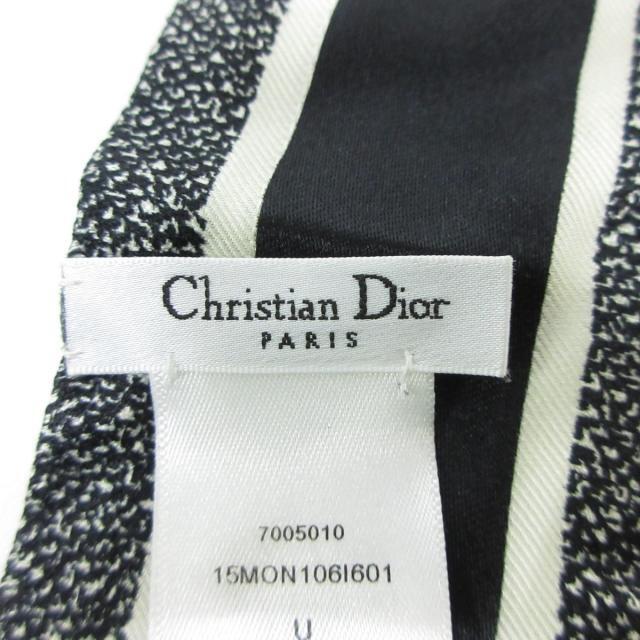 Christian Dior(クリスチャンディオール)のディオール/クリスチャンディオール 黒×白 レディースのファッション小物(バンダナ/スカーフ)の商品写真